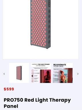 Red Light Therapy Panel — Professional Red Light Skincare Device